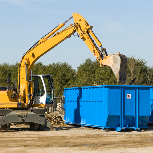 can i choose the location where the residential dumpster will be placed in Bradley South Dakota